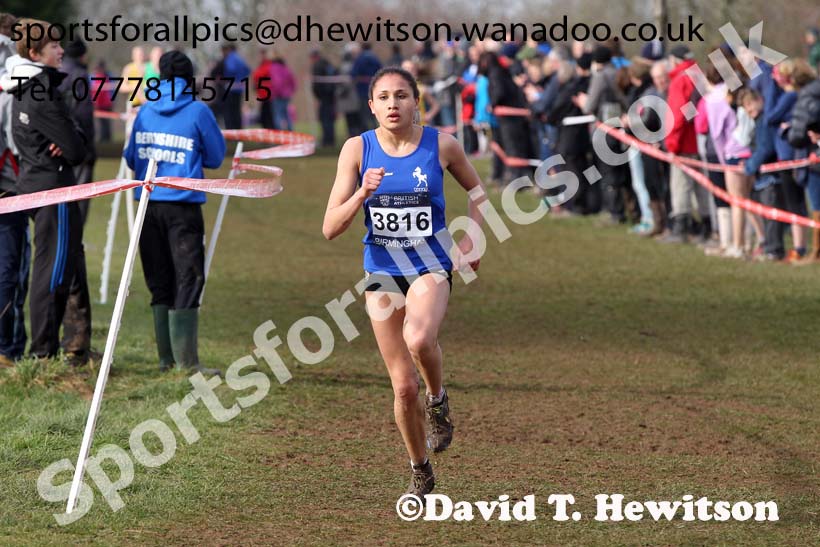 Under-15 girls Inter Counties Cross Country, Cofton Park, Birmingham. Photo: David T. Hewitson/Sports for All Pics